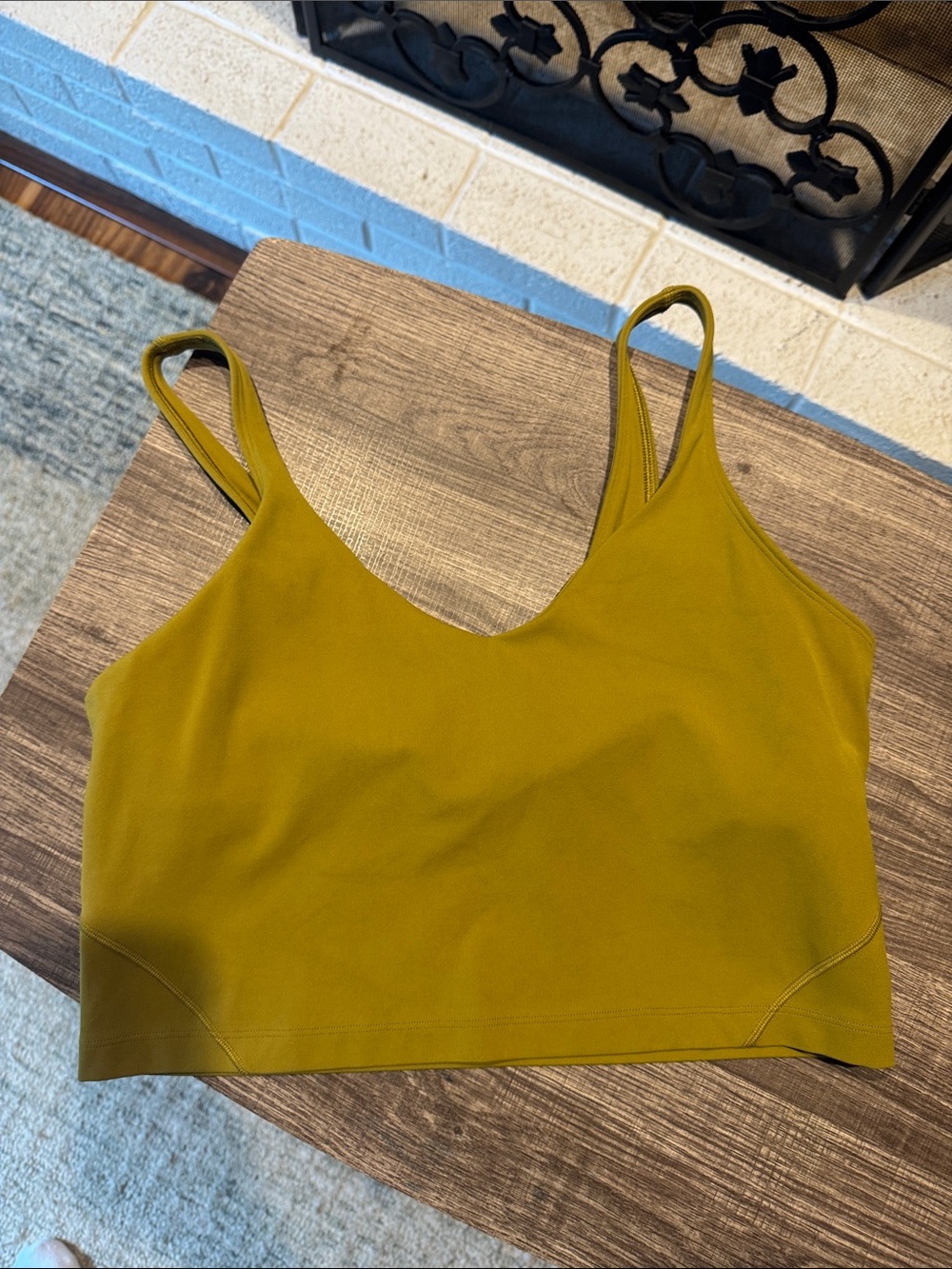 lululemon athletica Olive Green Strappy Sports Bra